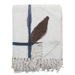 Bloomingville - Imperia Plaid, Natur, Genanvendt Bomuld