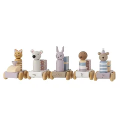 Bloomingville - Junaid Fødselsdagsdekoration - Tog , Rosa, FSC®100%, MDF