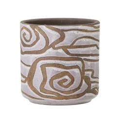 Bloomingville - Lija Deko Urtepotte, Hvid, Terrakotta