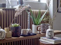 Bloomingville - Lija Deko Urtepotte, Hvid, Terrakotta