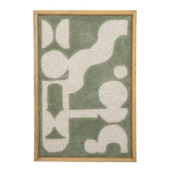 Bloomingville - Longton Vægdekoration, Grøn, Uld, 66x46 cm