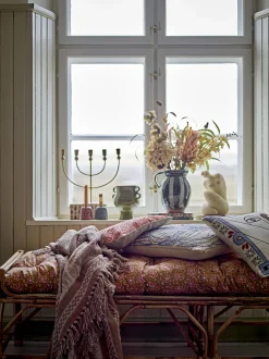 Bloomingville - Marmi Plaid, Brun, Genanvendt Bomuld