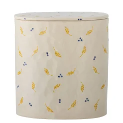 Bloomingville - Pippine Krukke m/låg, Hvid, Stentøj