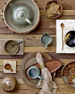 Bloomingville - Pixie Serveringsskål, Grøn, Stentøj