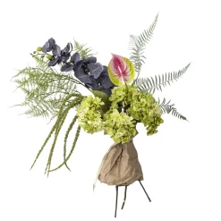 Bloomingville - Poetry Kunstig Buket - Grøn/Lilla, Plastik