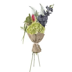 Bloomingville - Poetry Kunstig Buket - Grøn/Lilla, Plastik