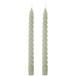 Bloomingville - Ponza LED Lys, Grøn, Parafin