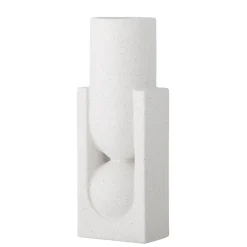 Bloomingville - Salome Vase, Hvid, Stentøj