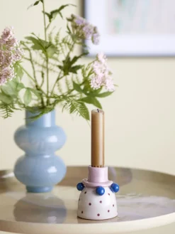 Bloomingville - Tacana Lysestage, Rosa, Stentøj