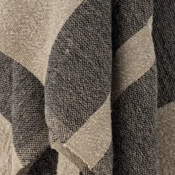 Bloomingville - Temi Plaid, Sort, Genanvendt Bomuld