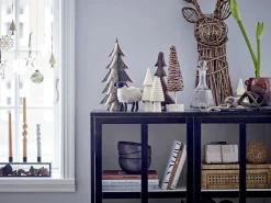 Bloomingville - Twist Stearinlys, Brun, Parafin, sæt med 2 styk