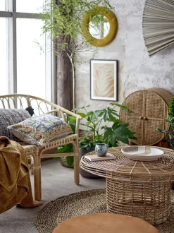 Bloomingville - Væg Dekoration - Jaime - Sort/Bambus - 145x72 cm