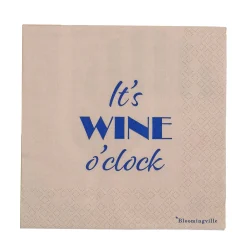 Bloomingville - Wine Serviet, Blå, FSC® Mix, Papir