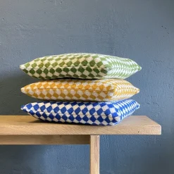 Burel Factory - Pudebetræk Azulejo - Grøn - 45x45 cm