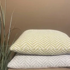 Burel Factory - Visual Pudebetræk - Gul - 45x45 cm