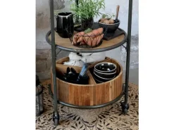 Chic Antigue - Kurv - fil de fer - Sort - Ø 27 cm