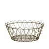 Chic Antigue - Kurv - fil de fer - Messing - Ø 27 cm