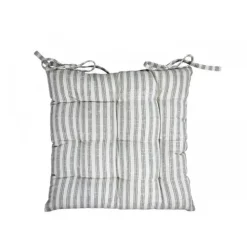 Chic Antique - Nimes Box hynde med striber og bindebånd - støvet grøn