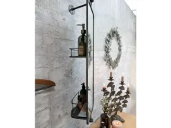 Chic Antique - Spejl med 2 hylder bagpå