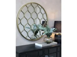 Chic Antique - Spejl med dekor - Ø 85 cm