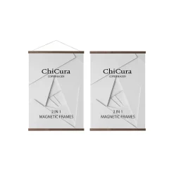 ChiCura Copenhagen - Magnetramme - Mørkt Asketræ 71 cm