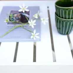 Cinas - Bakkebord 60x40cm hvid