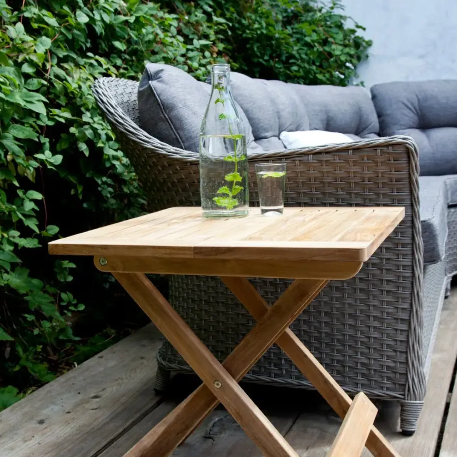 Cinas - Classic klapbord 50x50cm teak