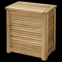 Cinas - Opbevaringsboks m. jalousi, stor, teak