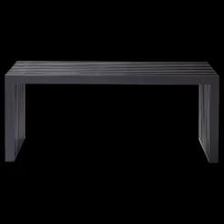 Cinas - Rib bænk 104x35cm mahogni mat sort