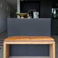 Cinas - Rib bænk 104x35cm teak