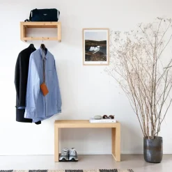 Cinas - Rib 2-pers bænk 73x35x43cm bambus