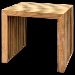 Cinas - Rib skammel 45x35cm teak