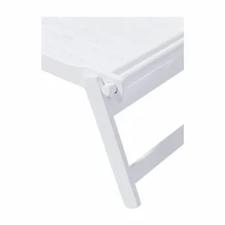 Cinas - Sengebakke i mat hvid mahogni