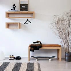 Cinas - Stor garderobehylde i vertikalt karboniseret bambus