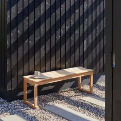 Cinas - Vega bænk 120x40cm teak