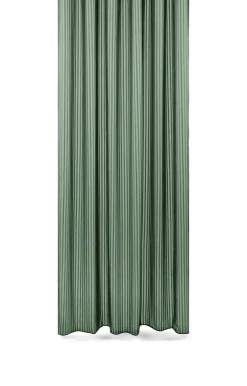 Compliments - Badeforhæng - Lines shower curtain w/tape 200 cm - Skovgrøn