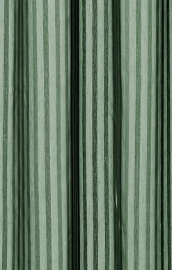 Compliments - Badeforhæng - Lines shower curtain w/tape 200 cm - Skovgrøn