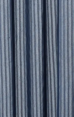 Compliments - Badeforhæng - Lines shower curtain w/tape 220 cm - Mørk blå