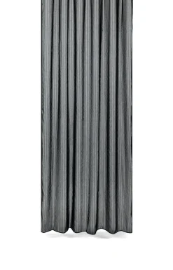 Compliments - Badeforhæng - Lines shower curtain w/tape 200 cm - Sort