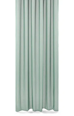 Compliments - Badeforhæng - Lines shower curtain w/tape 220 cm - Støvet grøn