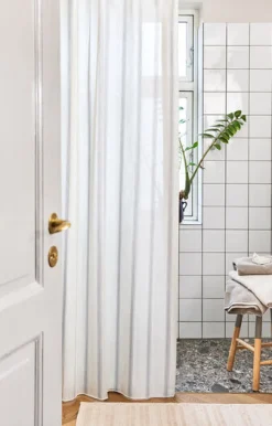 Compliments - Badeforhæng - Lumien shower curtain w/tape 200 cm - Sand
