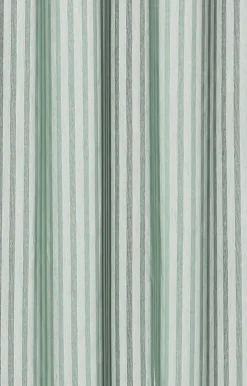 Compliments - Badeforhæng - Lines shower curtain w/eyelets 200 cm - Støvet grøn