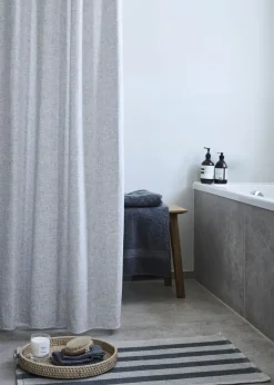 Compliments - Badeforhæng - Lino shower curtain w/tape 200 cm - Grå