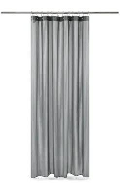 Compliments - Badeforhæng - Lines shower curtain w/eyelets 220 cm - Grå