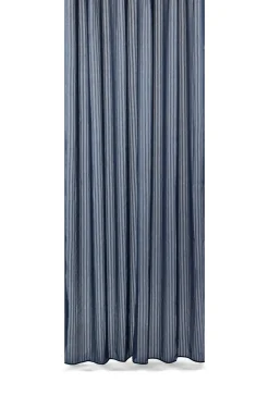 Compliments - Badeforhæng - Lines shower curtain w/tape 200 cm - Mørk blå