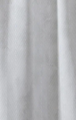 Compliments - Badeforhæng - Pine shower curtain w/tape 200 cm - Lys grå