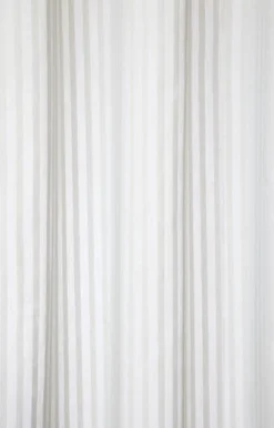 Compliments - Badeforhæng - Lines shower curtain w/tape 220 cm - Mørk blå