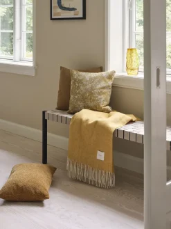 Compliments - Plaid - Waves Throw - 140x200 cm - Mustard