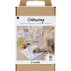 Creativ Company - DIY Kit Farvelægning, standardfarver, Tegneplade, 1 pk.