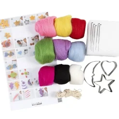 Creativ Company - DIY Kit Nålefiltning, Dyr i vandet, 1 pakke
